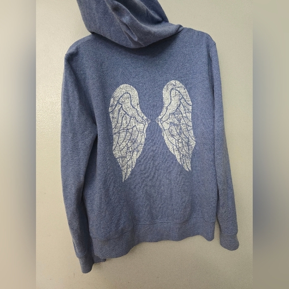 Victoria's Secret Jackets & Blazers - Vintage Rare Y2K VS Victoria Secret PINK Distressed Angel Wing Hoodie Jacket M